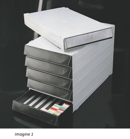 Dulap modular pentru pastrarea si arhivarea casetelor histologice